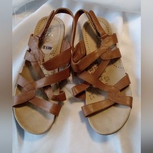 BareTraps Juliana Strappy Faux Leather Sandals